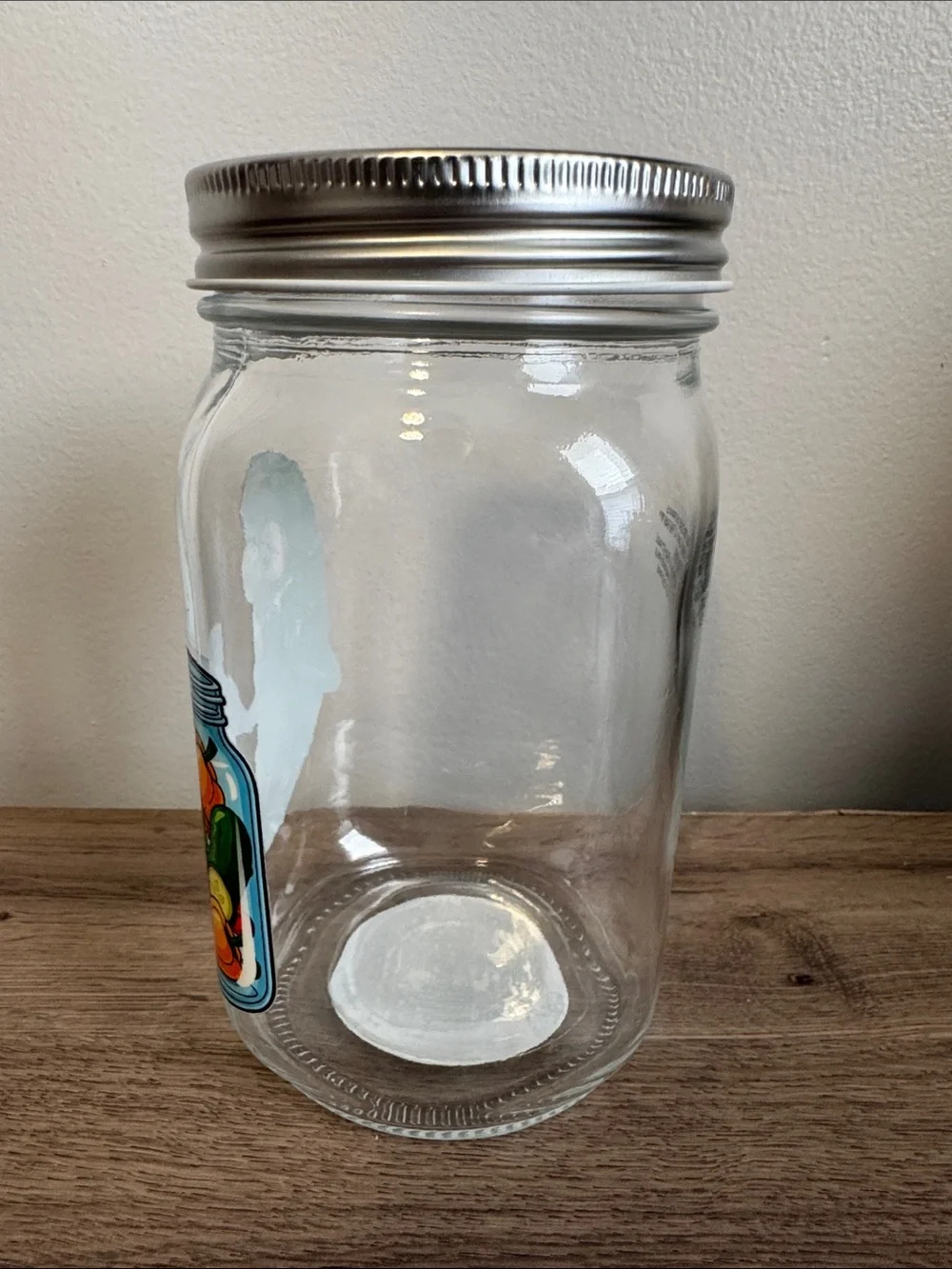 1 liter custom mason jar